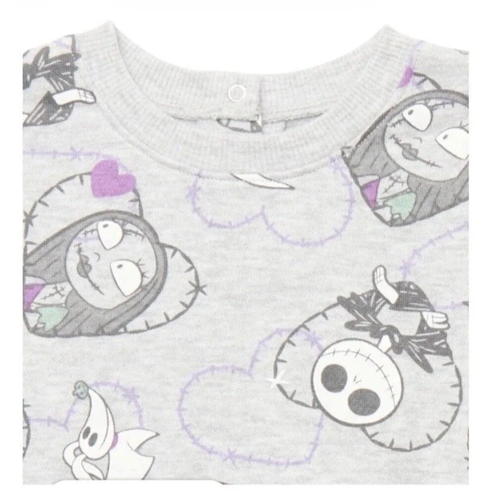 Nightmare Before Christmas Baby Girls Print Sweatshirt and Flared Leggings, 2pc